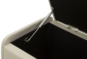 BANCO COM ARMAZENAMENTO 130X45X45 CM CREME E DOURADO