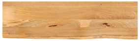 vidaXL Tampo de mesa c/ borda viva 110x20x3,8 cm mangueira maciça