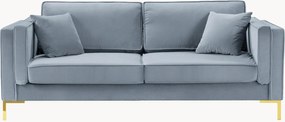 Sofá com aspeto em veludo Luis (3 lugares)