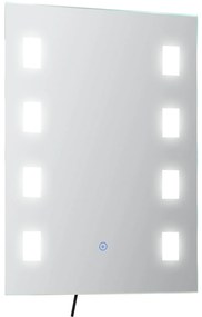 Espelho Casa de Banho com Luz LED 14,5W 70x50 cm Espelho para Casa de
