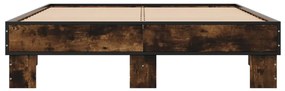 Estrutura de cama 135x190 cm derivados madeira/metal
