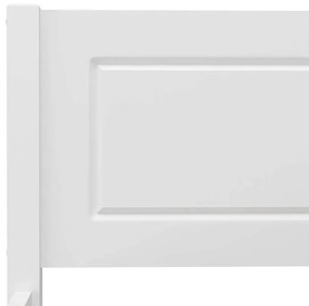 Estrutura de cama 120x200 cm pinho maciço branco