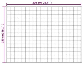 Manta pesada 11 kg 150x200 cm tecido creme-claro