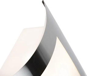 Candeeiro de parede exterior em aço IP44 sensor crepuscular - Emmerald