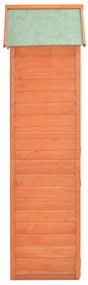 Abrigo de arrumação para jardim 71x60x213 cm madeira