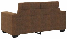 Sofá Loveseat vidaXL Castanho 120 cm em Pele Sintética