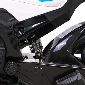 Mota elétrica para Crianças 12V, Rodas	Espuma EVA, assento couro ecológico Azul