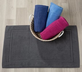 Tapetes de banho 100% algodão em azul marinho qualidade premium 1.000 gr./m2: Azul marinho 1 tapete banho 100% algodão penteado 60x60 cm premium 1.000 gr./m2 mesma cor