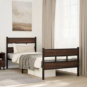 vidaXL Cama sem colchão com cabeceira e pés 75x190 cm
