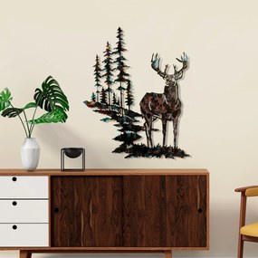 Acessório Decorativo de Parede Deer – Multicolor – 65 x 79 cm