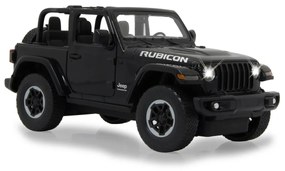 Carro telecomandado Jeep Wrangler JL 1:14 2,4GHz Portas manuais Preto