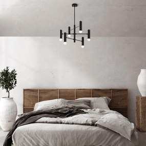 Lustre Gharib – Preto e Branco – 55 x 55 x 73 cm
