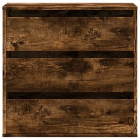 Cómoda com 3 Gavetas - 60x41x58 cm - derivados de madeira - carvalho r