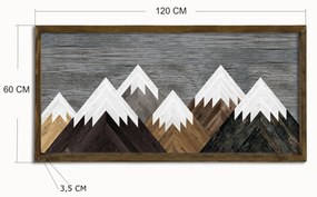 Pintura Decorativa em MDF com Moldura TAH044 – Multicolor – 60 x 120 c