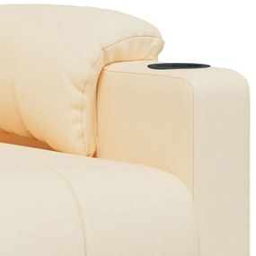Poltrona de massagens tecido cor creme