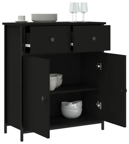 Aparador 70x30x80 cm derivados de madeira preto