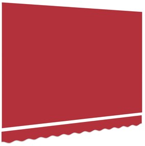 Tecido de substituição do toldo para estrutura de 2,5x2 m Vermelho