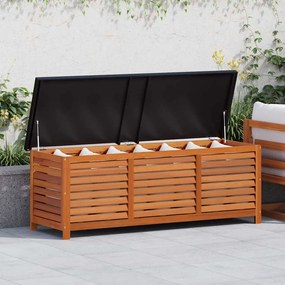 vidaXL Caixa arrumação p/ jardim 150x50x55 cm madeira eucalipto maciça