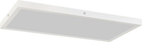 HOMCOM Conjunto de 4 Candeeiros de Teto Cor Regulável com Interruptor DIP e de Parede 3000K/4000K/6000K 60x30x3,7 cm Branco | Aosom Portugal