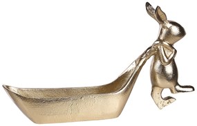 Bandeja decorativa para talheres em alumínio dourado 39 cm PROGO Beliani