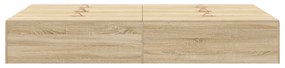 Estrado de Cama Storage vidaXL Carvalho Sonoma 120x190 cm