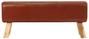 Boque de ginásio 110 cm couro genuíno/mangueira maciça castanho