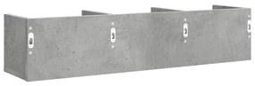 Armários parede 2 pcs 75x18x16,5cm deriv. madeira cinza cimento