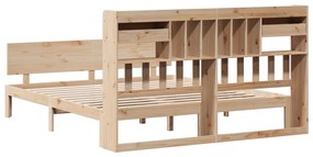 Cama com estante sem colchão 180x200 cm pinho maciço