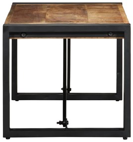 Mesa de centro 80x40x35 cm madeira de mangueira áspera maciça