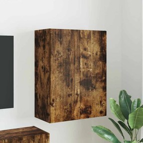 vidaXL Armário de TV de Parede Carvalho Defumado 59,5 x 31 x 80 cm