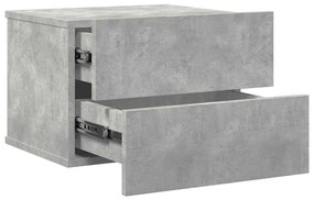 Mesas de cabeceira 2 pcs 40x30x30 cm derivados madeira cinzento