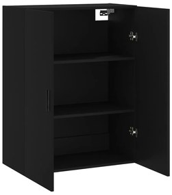 Armário de parede 69,5x34x90 cm preto