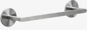 Toalheiro Adesivo De Parede Com Barra Para Casa De Banho Em Aço Inoxidável Caldrumi Cinzento Escovado & ↔︎ 30 Cm - Sklum