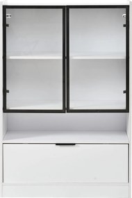 Vitrine LED moderna, Branco | AOSOM Portugal