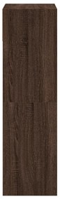 Sapateira 60x34x116 cm derivados de madeira carvalho castanho
