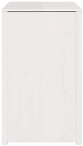 Armário de Cozinha Externo Branco 106x55x92 cm Madeira Sólida de Pinho