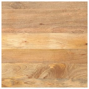vidaXL Tampo de mesa quadrado 80x80x3,8 cm mangueira maciça
