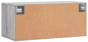 Armário parede 80x36,5x35 cm derivados de madeira cinza sonoma