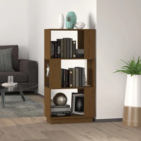 vidaXL Estante/divisória 51x25x101 cm pinho maciço castanho mel