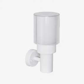 Candeeiro De Parede Exterior De Aço Inoxidável Vantol Branco - Sklum