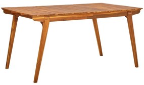 vidaXL Mesa de jardim 150x90x75 cm madeira de acácia maciça