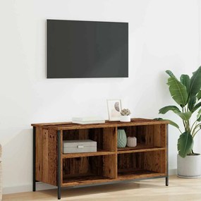 vidaXL Gabinete para TV Madeira Antiga 100 x 40 x 50 cm