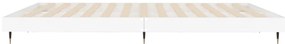 Estrutura de cama 140x200 cm derivados de madeira branco