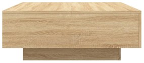 Mesa de centro 80x80x31 cm contraplacado carvalho sonoma