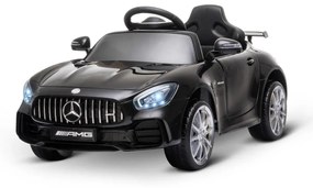 HOMCOM Carro elétrico para crianças de 3-5 anos Mercedes GTR licenciado Bateria 12V com controle remoto Carga 25kg 105x58x45 cm | Aosom Portugal