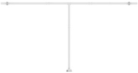 Toldo retrátil manual com LED 600x300 cm amarelo e branco