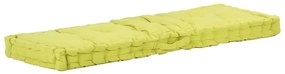 Almofadões para sofá de paletes 2 pcs algodão verde