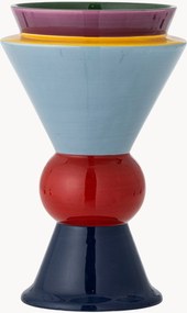 Jarra de design em grés pintada à mão Trilla, Alt 27 cm