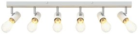 Spotlight de Teto 6 Vias Ajustáveis Branco E27