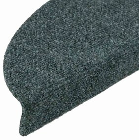 Tapetes de escada adesivos 20 pcs 56x17x3 cm verde